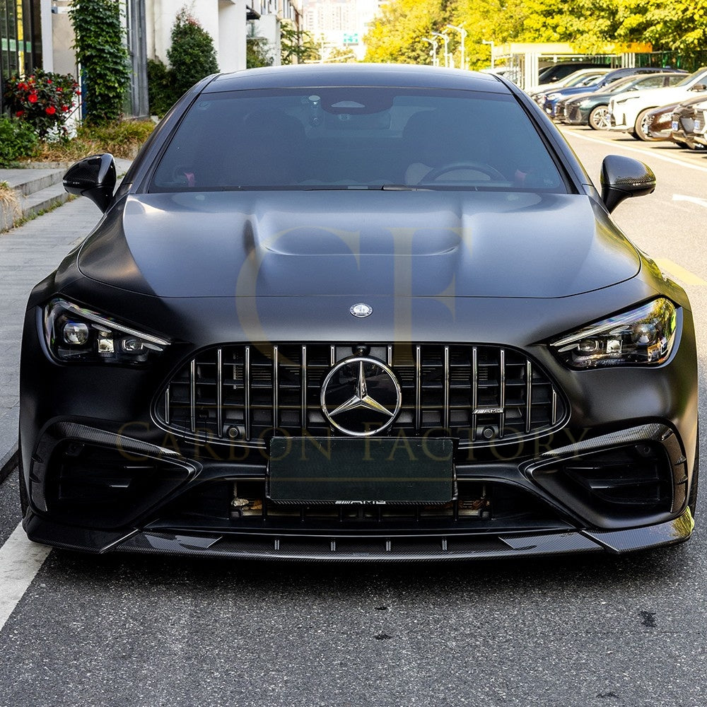 SQ Style Pre-preg Carbon Fiber Front Inserts for Mercedes C236 CLE53 24-26 - Carbon Factory