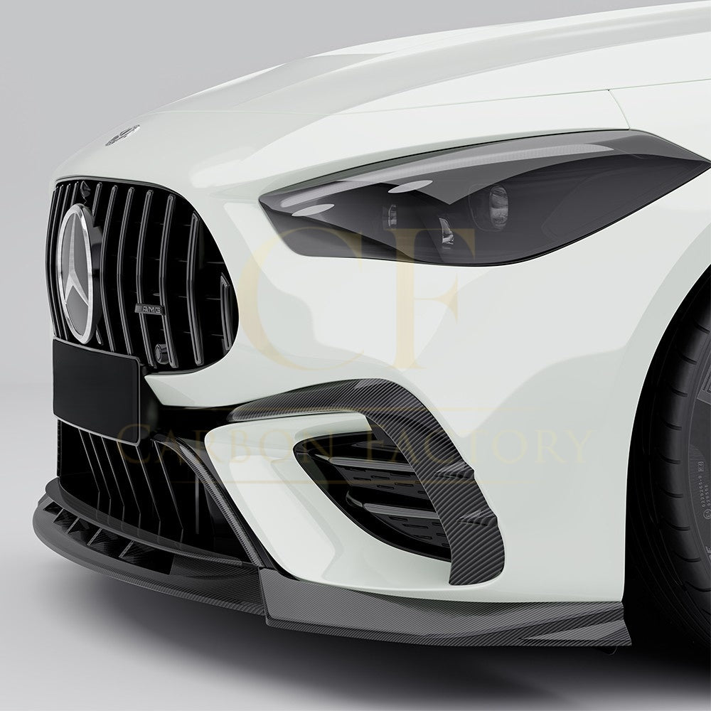 SQ Style Pre-preg Carbon Fiber Front Inserts for Mercedes C236 CLE53 24-26 - Carbon Factory