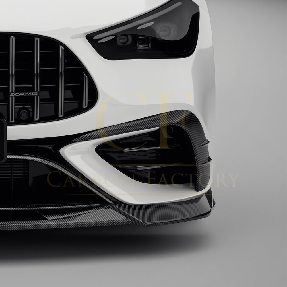 SQ Style Pre-preg Carbon Fiber Front Inserts for Mercedes C236 CLE53 24-26 - Carbon Factory