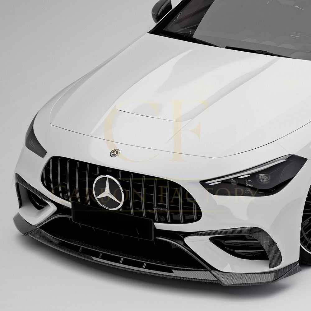 SQ Style Pre-preg Carbon Fiber Front Splitter for Mercedes C236 CLE53 24-26 - Carbon Factory