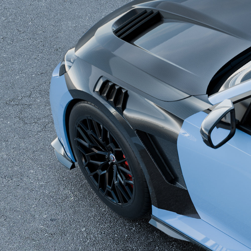 SQ Style Pre-Preg Carbon Fibre Fenders for BMW G87 M2 23-Present - Carbon Factory
