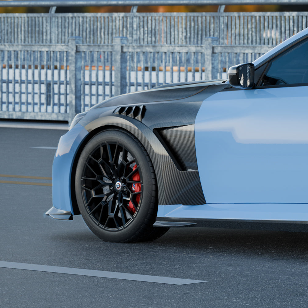 SQ Style Pre-Preg Carbon Fibre Fenders for BMW G87 M2 23-Present - Carbon Factory