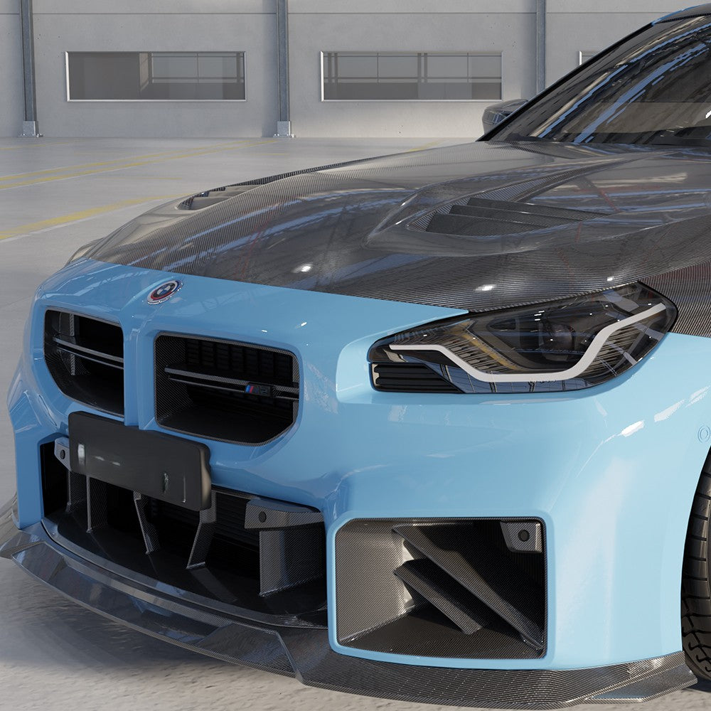 SQ Style Pre-Preg Carbon Fibre Bonnet for BMW G87 M2 2 Series G42 Coupe 21-Present - Carbon Factory