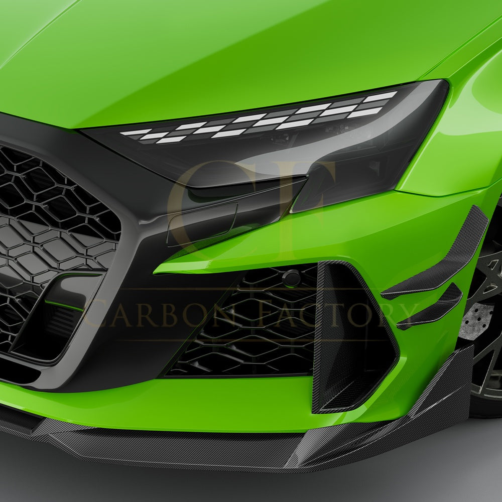 SQ Style Pre-preg Carbon Fiber Front Canards for Audi RS3 8Y 24-26 - Carbon Factory