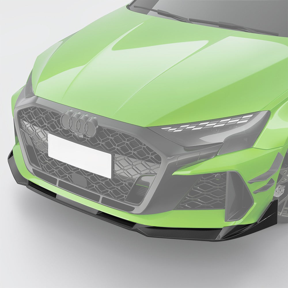 SQ-V1 Style Pre-preg Carbon Fiber Front Splitter for Audi RS3 8Y 24-26 - Carbon Factory