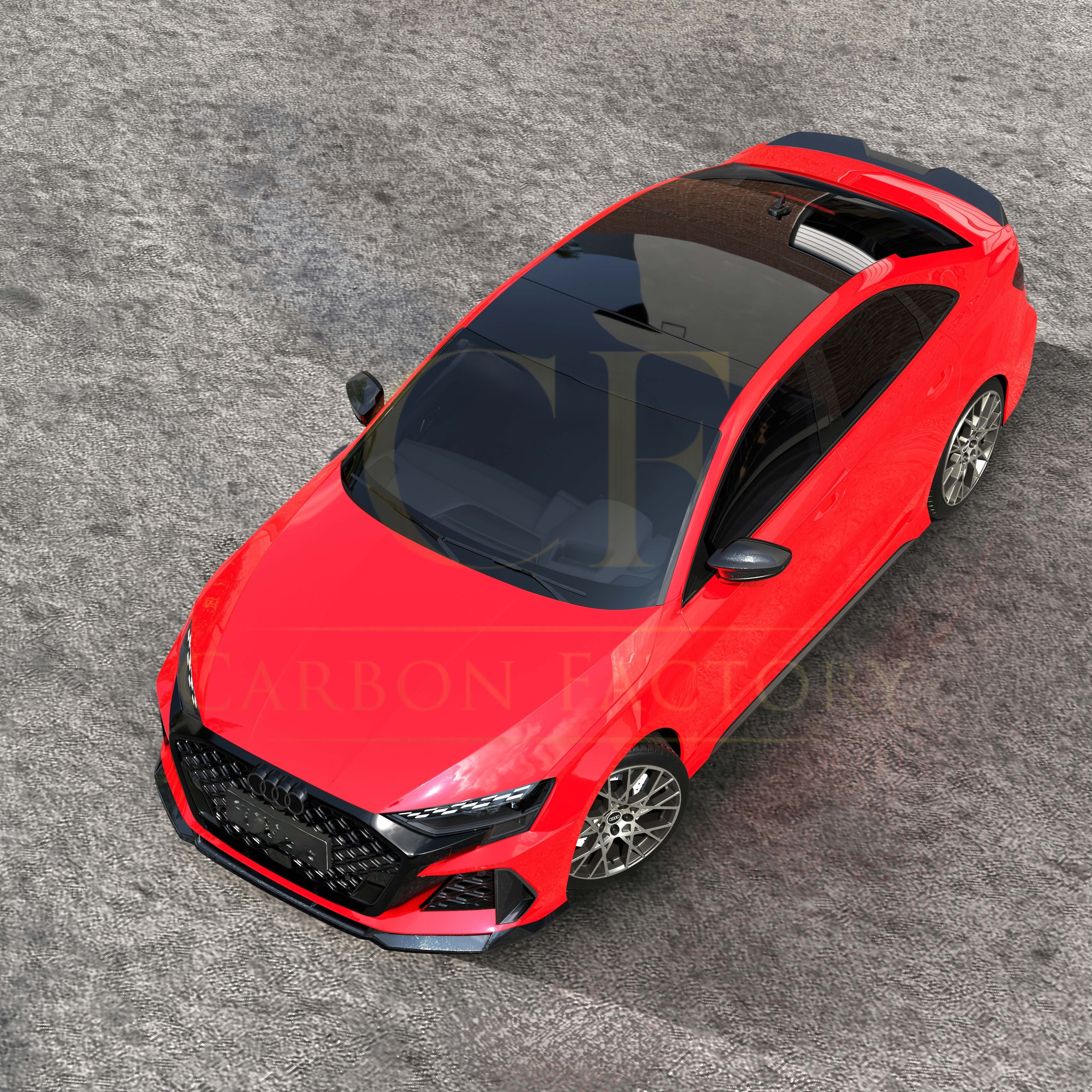 SQ-V2 Style Pre-preg Carbon Fiber Front Splitter for Audi RS3 8Y 24-26 - Carbon Factory