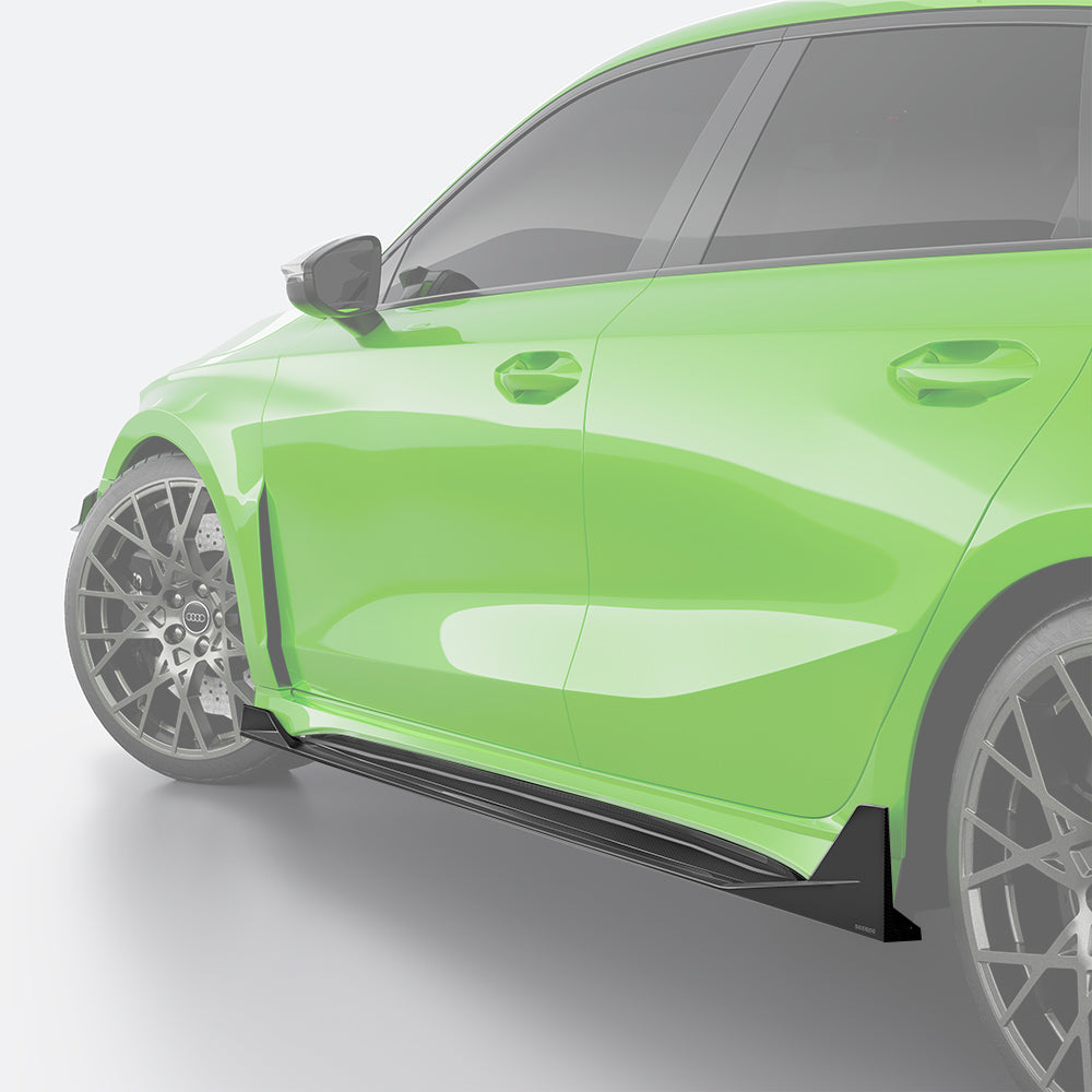 OEM Style Pre-preg Carbon Fiber Side Skirts for Audi RS3 8Y 20-26 - Carbon Factory