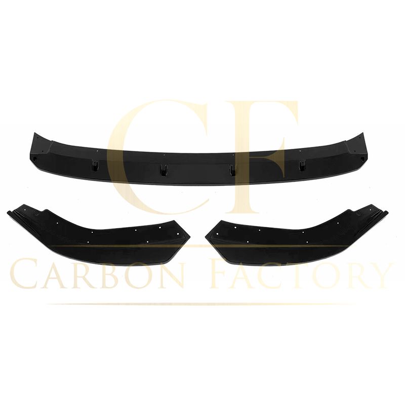 SPORT Style Gloss Black Front Splitter for VW Golf MK8 GTI / R-LINE 21-23-Carbon Factory