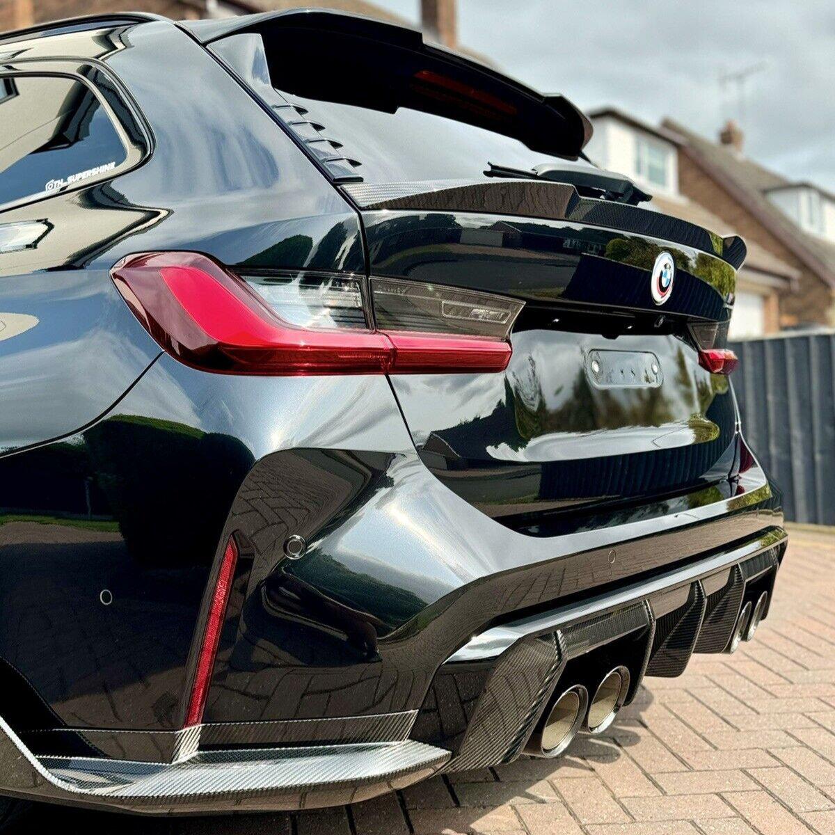 SQ Style Pre-Preg Carbon Fibre Boot Spoiler for BMW G81 M3 G21 3 Series Touring 19-Present-Carbon Factory