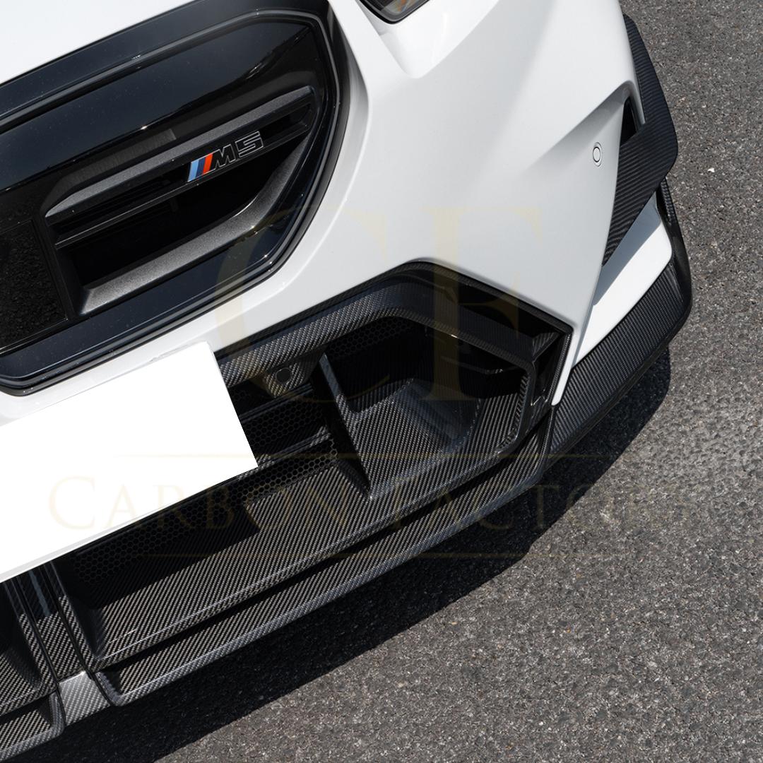 SQ Style Pre-Preg Carbon Fibre Front Bumper Center Trim for BMW G90 G99 M5 2025-Presen-Carbon Factory