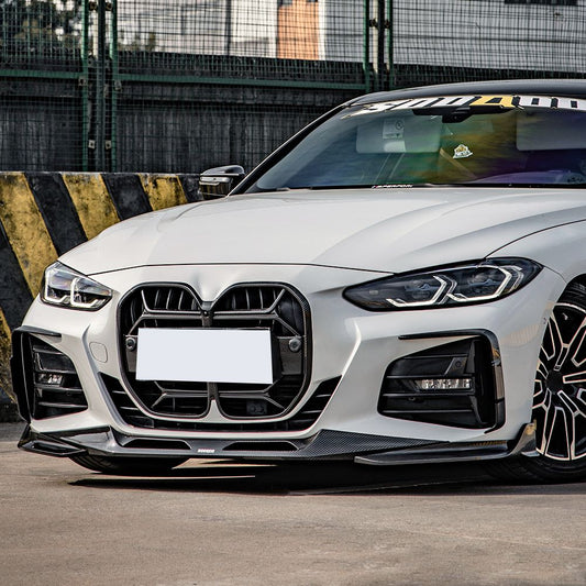 SQ Style Pre-Preg Carbon Fibre Front Splitter for BMW 4 Series G22 G23 20-Present-Carbon Factory