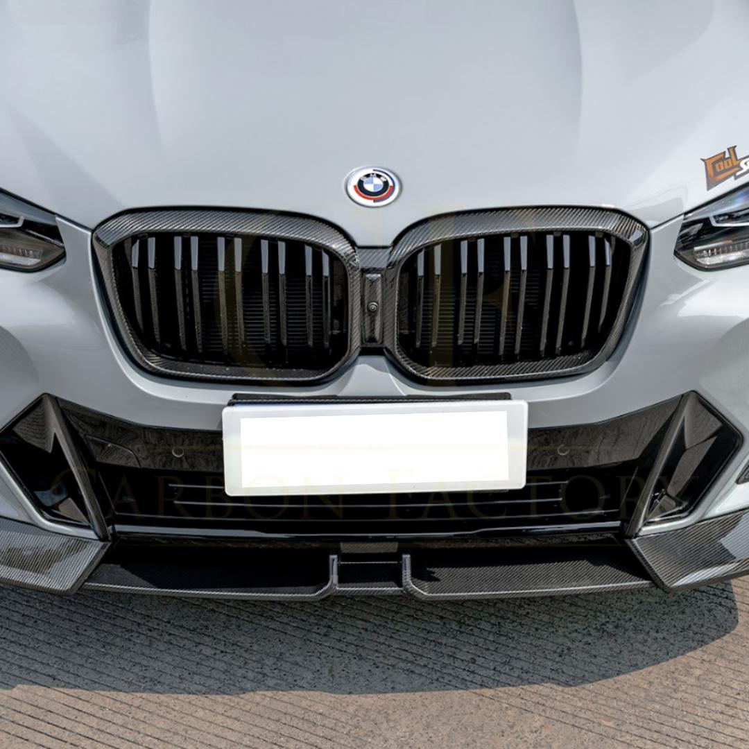 SQ Style Pre-Preg Carbon Fibre Front Splitter for BMW G01 LCI G02 LCI 2022-Present-Carbon Factory