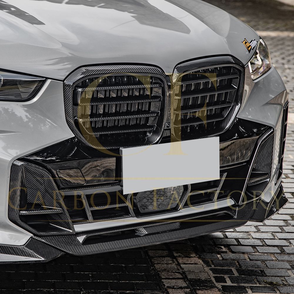 SQ Style Pre-Preg Carbon Fibre Front Splitter for BMW G05 X5 LCI 23-25-Carbon Factory