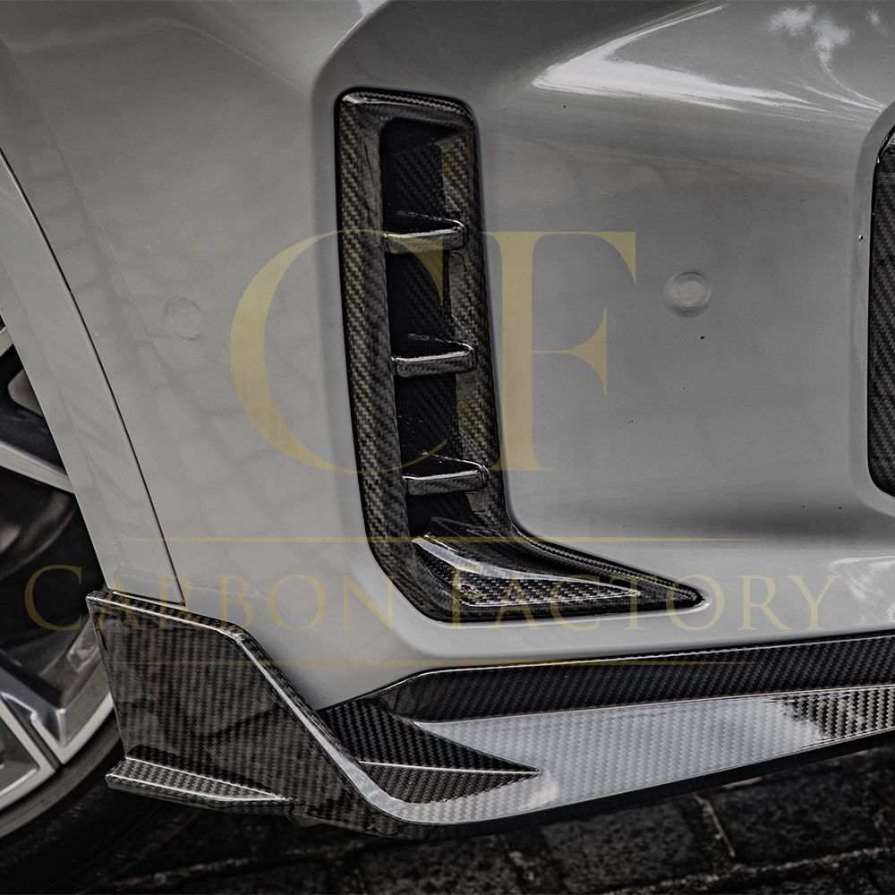SQ Style Pre-Preg Carbon Fibre Front Splitter for BMW G05 X5 LCI 23-25-Carbon Factory
