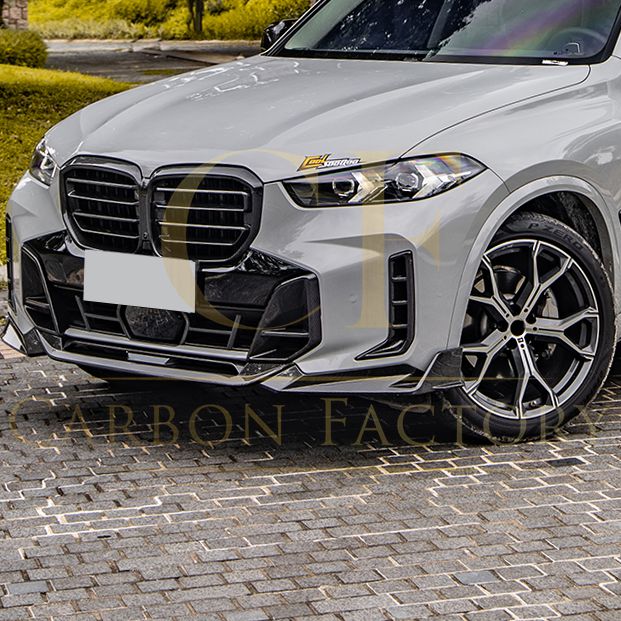SQ Style Pre-Preg Carbon Fibre Front Splitter for BMW G05 X5 LCI 23-25-Carbon Factory