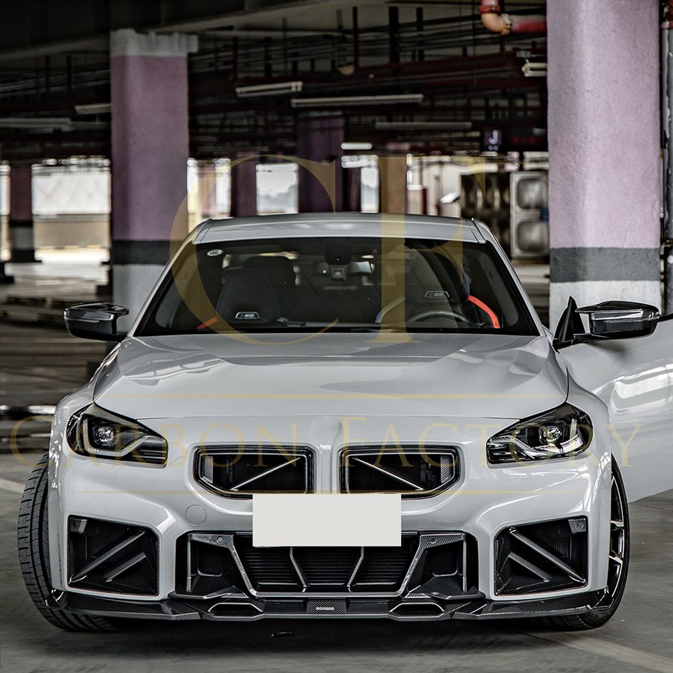 SQ Style Pre-Preg Carbon Fibre Front Splitter for BMW G87 M2 23-Present-Carbon Factory