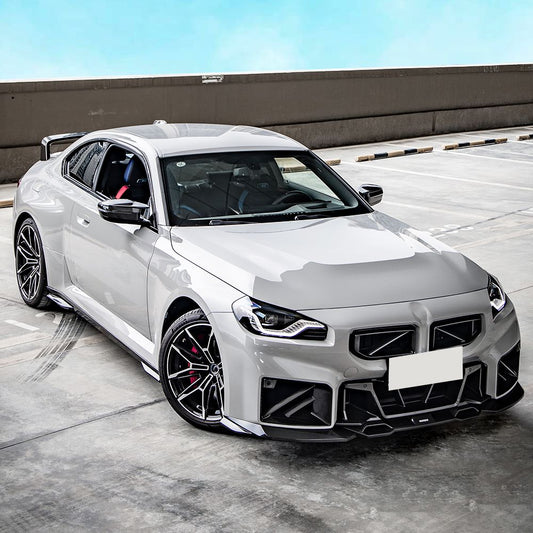 SQ Style Pre-Preg Carbon Fibre Front Splitter for BMW G87 M2 23-Present-Carbon Factory