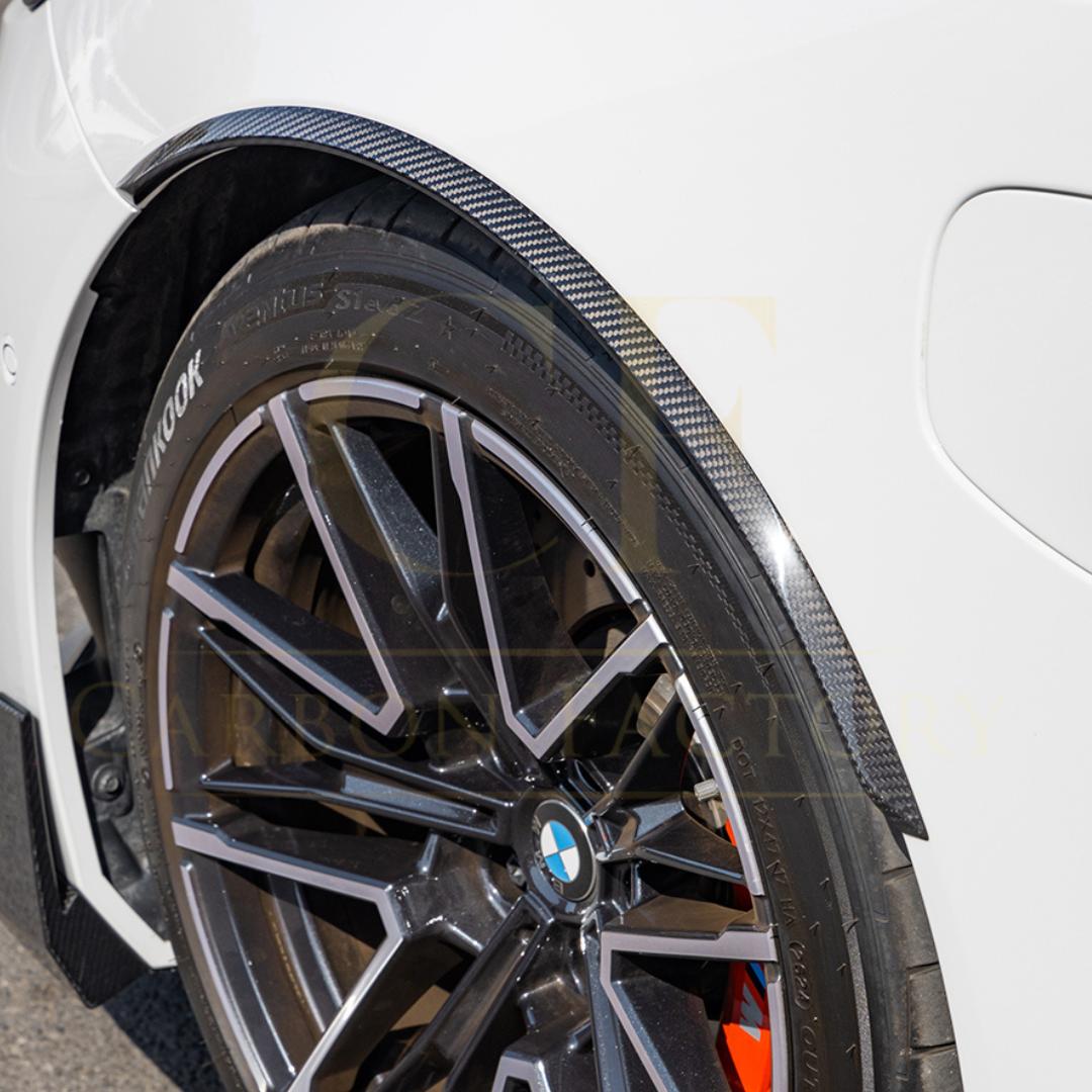 SQ Style Pre-Preg Carbon Fibre Front Wheel Arch Trims for BMW G90 G99 M5 2025-Present-Carbon Factory