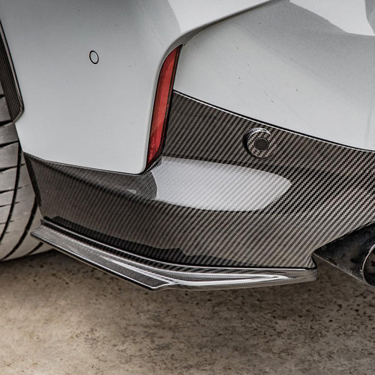 SQ Style Pre-Preg Carbon Fibre Rear Bumper Trims for BMW 2 Series G42 M240 21-Present-Carbon Factory