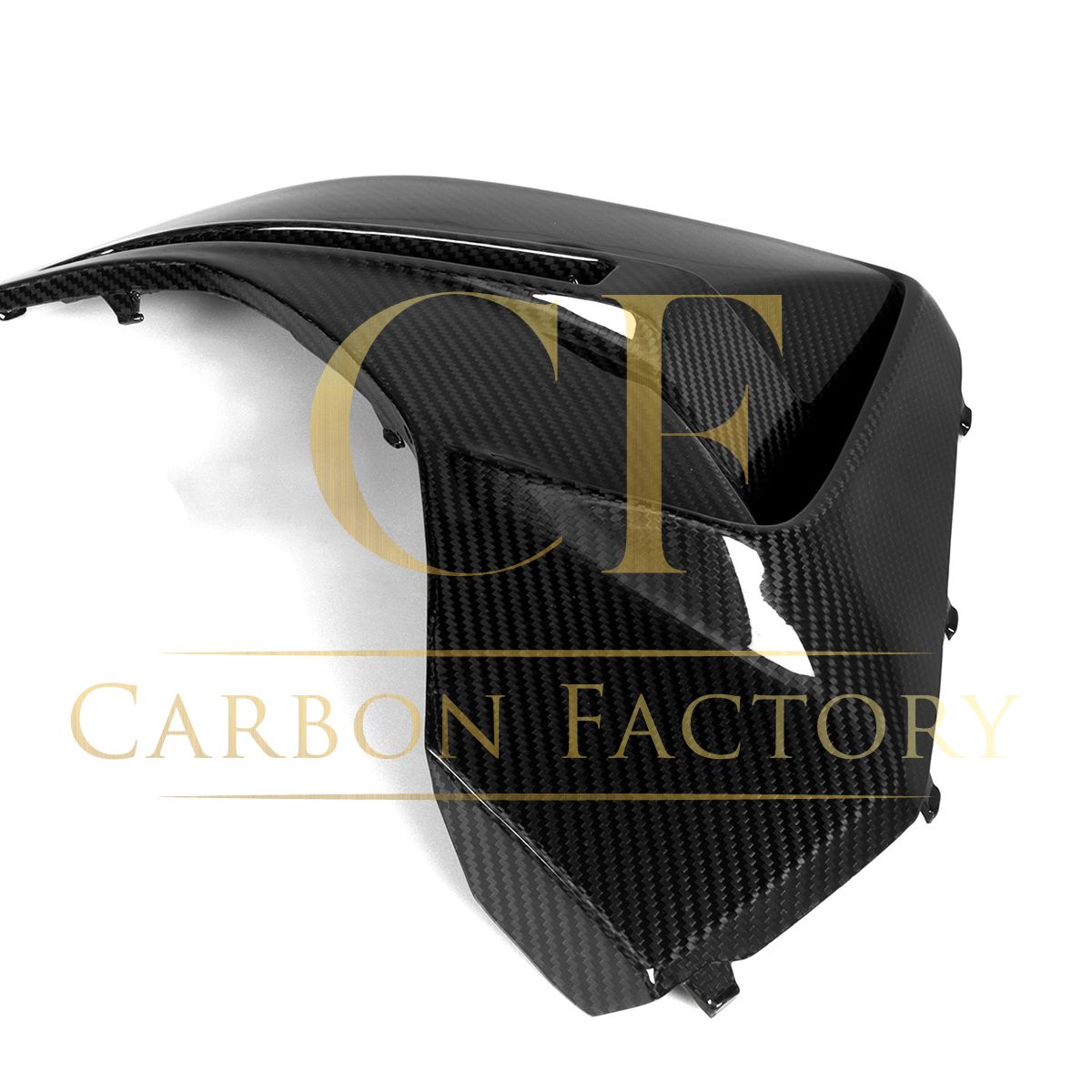 SQ Style Pre-Preg Carbon Fibre Rear Bumper Trims for BMW G26 4 Series Gran Coupe 21-24-Carbon Factory