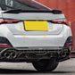 SQ Style Pre-Preg Carbon Fibre Rear Bumper Trims for BMW G26 4 Series Gran Coupe 21-24-Carbon Factory