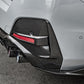 SQ Style Pre-Preg Carbon Fibre Rear Bumper Trims for BMW G26 4 Series Gran Coupe 21-24-Carbon Factory