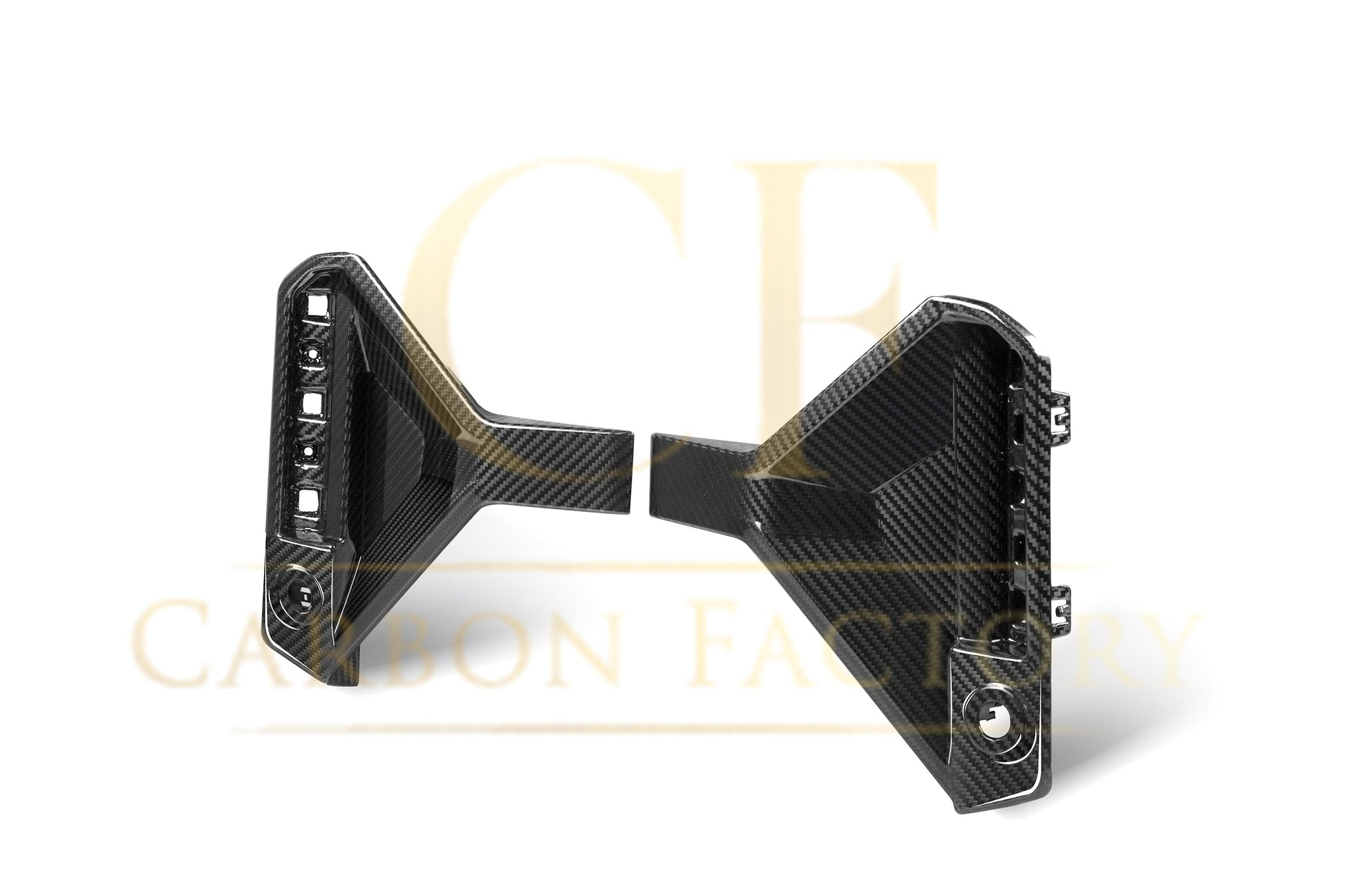 SQ Style Pre-Preg Carbon Fibre Rear Bumper Trims for BMW G87 M2 23-Present-Carbon Factory