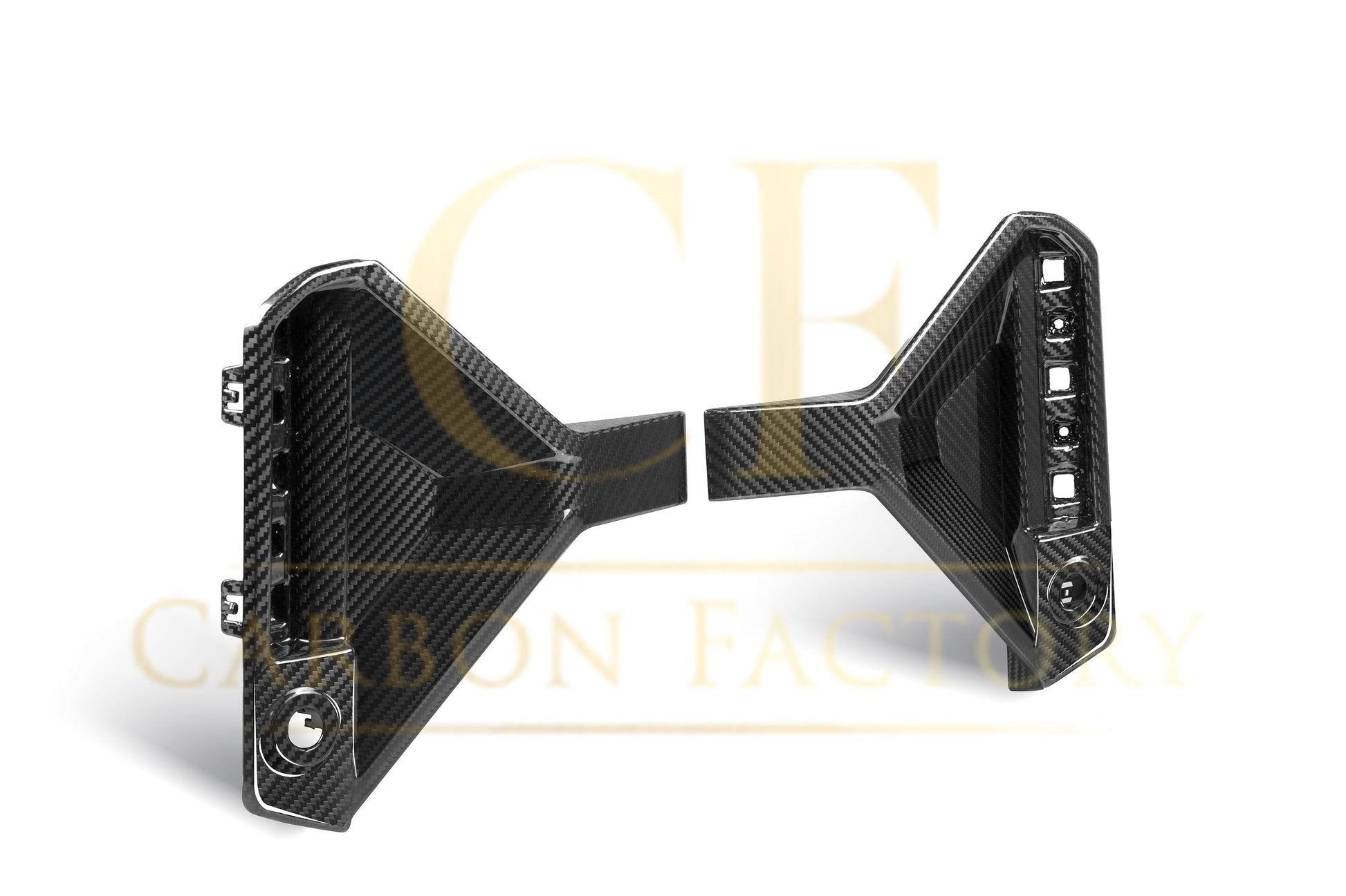 SQ Style Pre-Preg Carbon Fibre Rear Bumper Trims for BMW G87 M2 23-Present-Carbon Factory