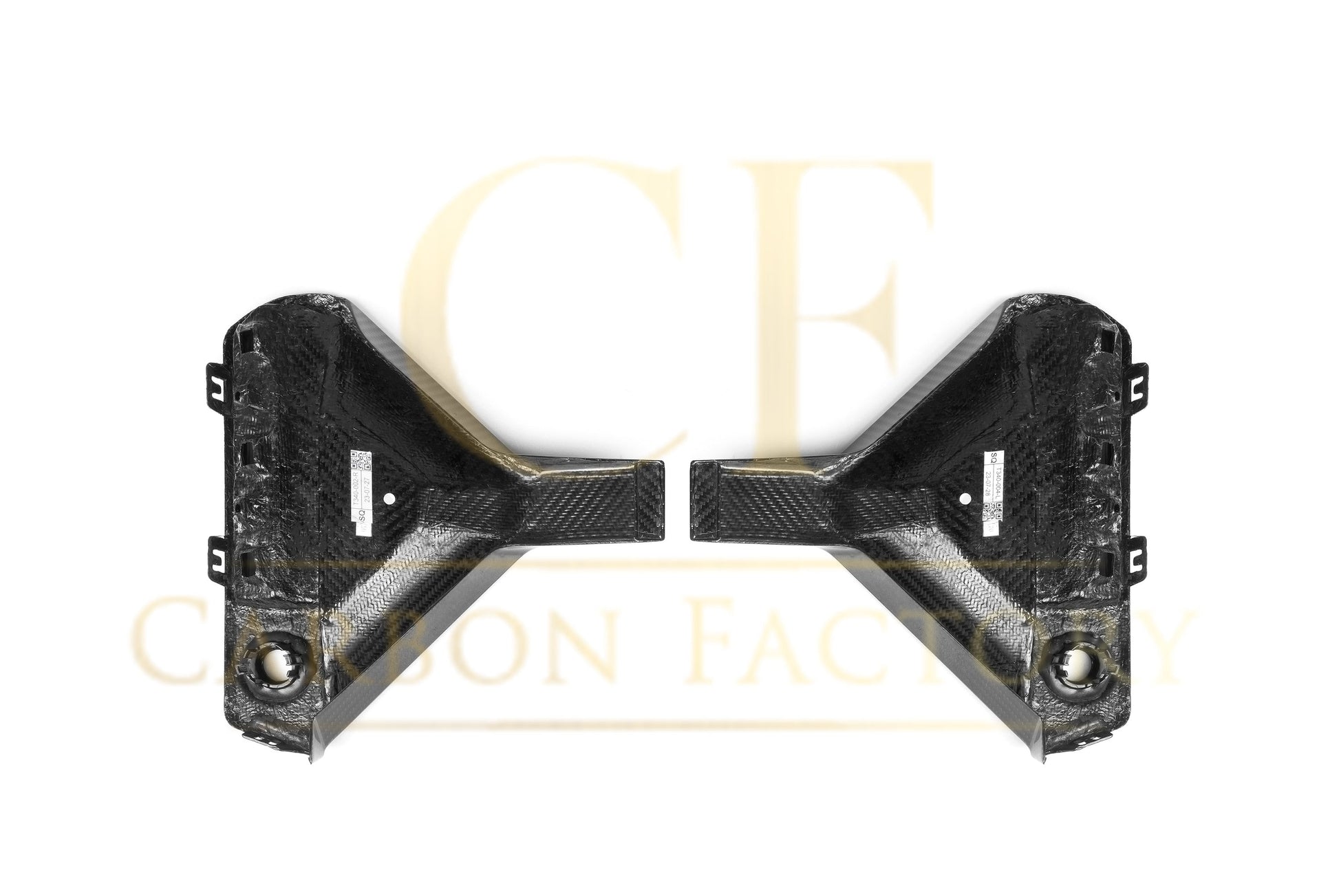 SQ Style Pre-Preg Carbon Fibre Rear Bumper Trims for BMW G87 M2 23-Present-Carbon Factory