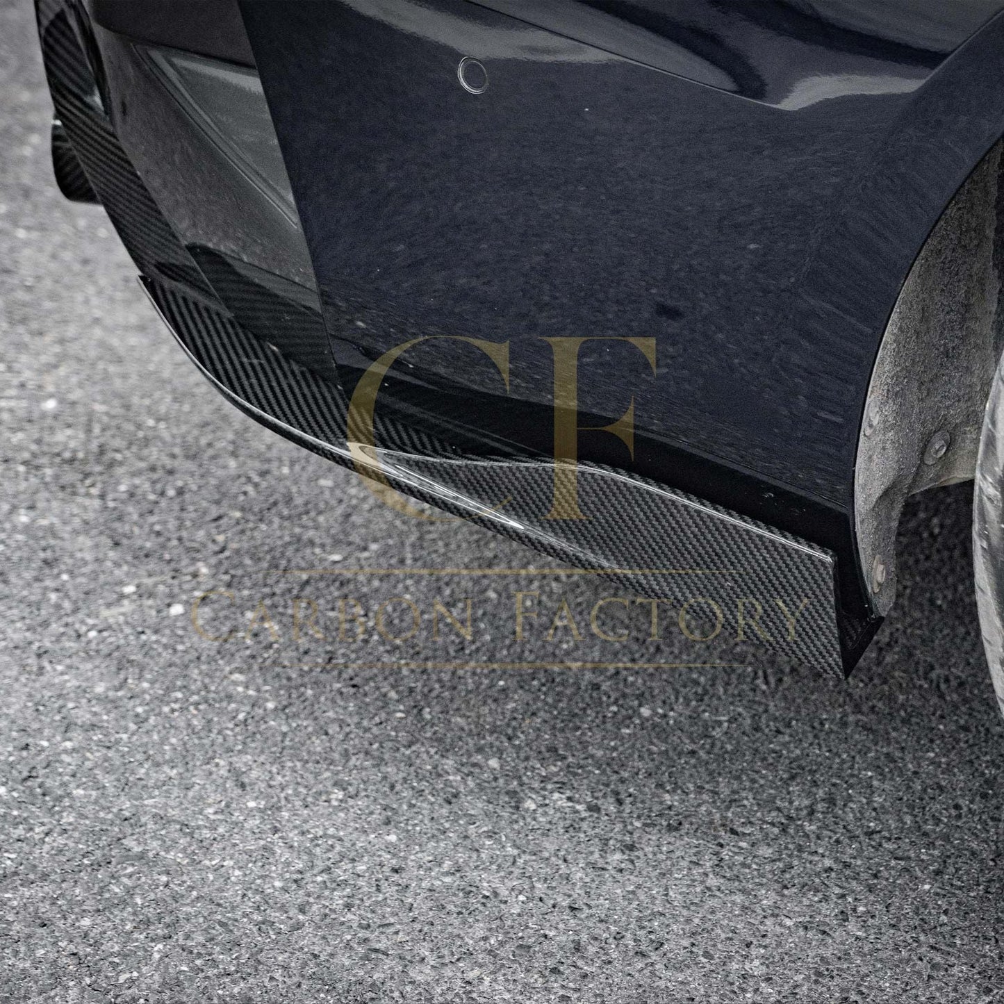 SQ Style Pre-Preg Carbon Fibre Rear Diffuser Quad Exhaust for BMW G26 4 Series Gran Coupe 21-24-Carbon Factory