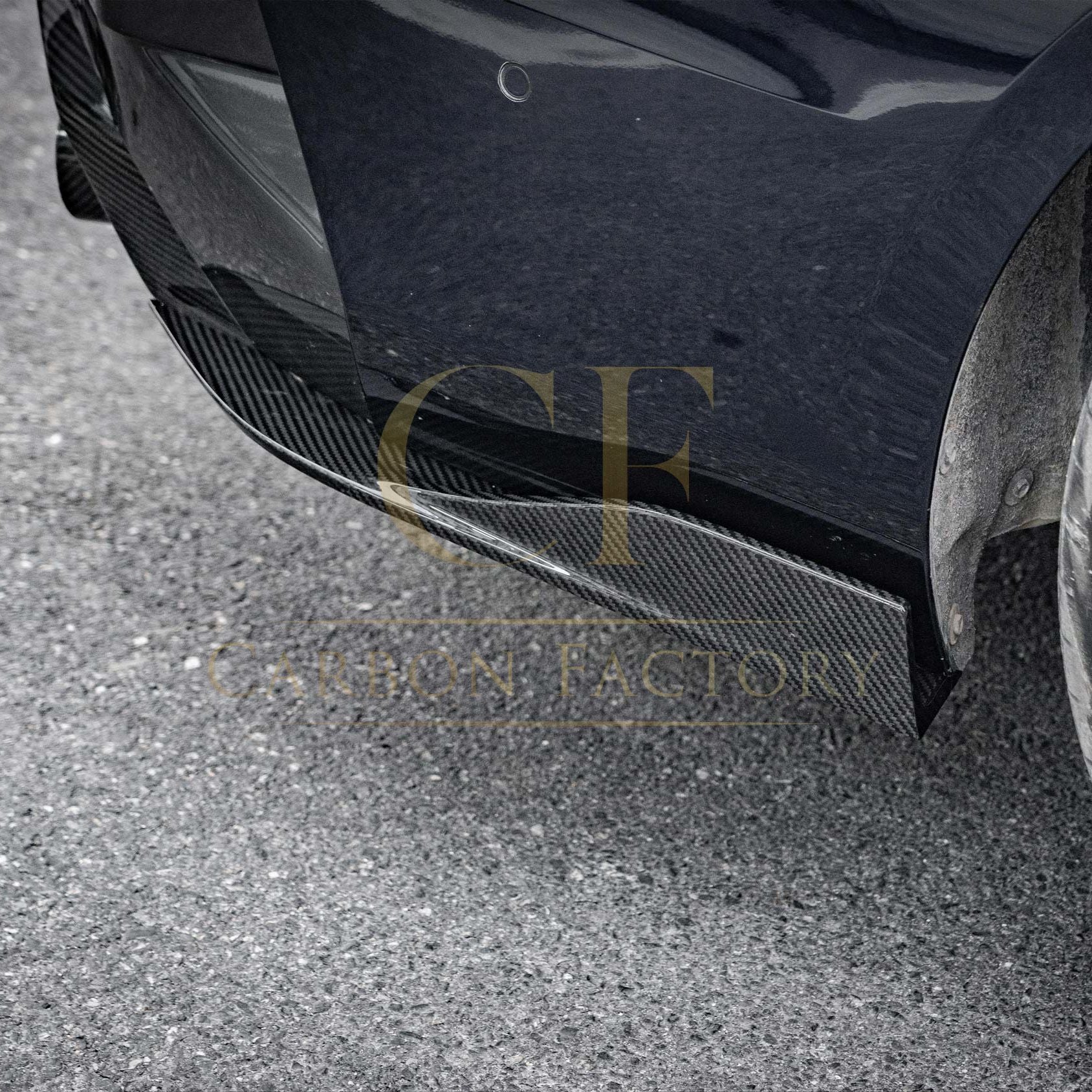 SQ Style Pre-Preg Carbon Fibre Rear Diffuser Quad Exhaust for BMW G26 4 Series Gran Coupe 21-24-Carbon Factory