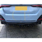 SQ Style Pre-Preg Carbon Fibre Rear Diffuser Quad Exhaust for BMW G26 4 Series Gran Coupe 21-24-Carbon Factory