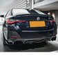 SQ Style Pre-Preg Carbon Fibre Rear Diffuser Quad Exhaust for BMW G26 4 Series Gran Coupe 21-24-Carbon Factory