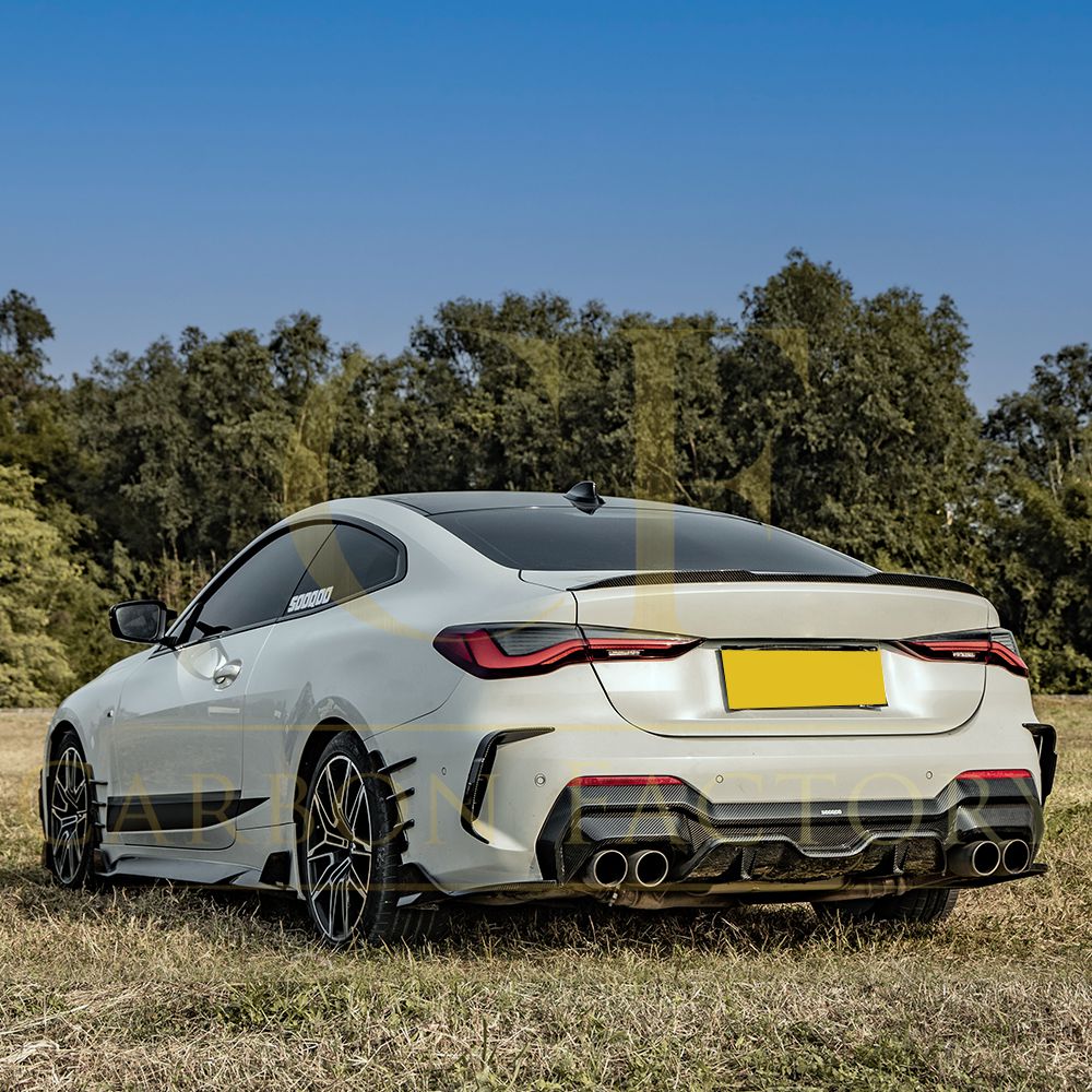 SQ Style Pre-Preg Carbon Fibre Rear Diffuser for BMW 4 Series G22 G23 20-Present-Carbon Factory