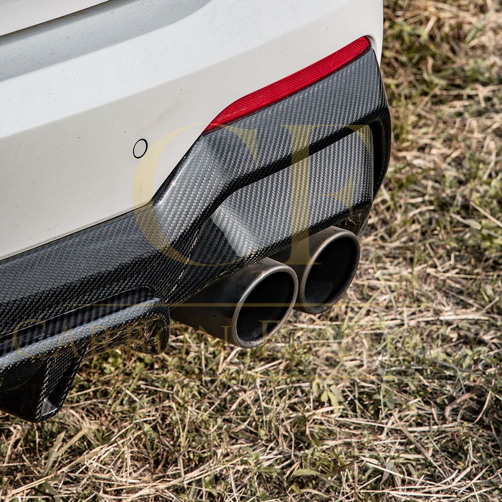 SQ Style Pre-Preg Carbon Fibre Rear Diffuser for BMW 4 Series G22 G23 20-Present-Carbon Factory