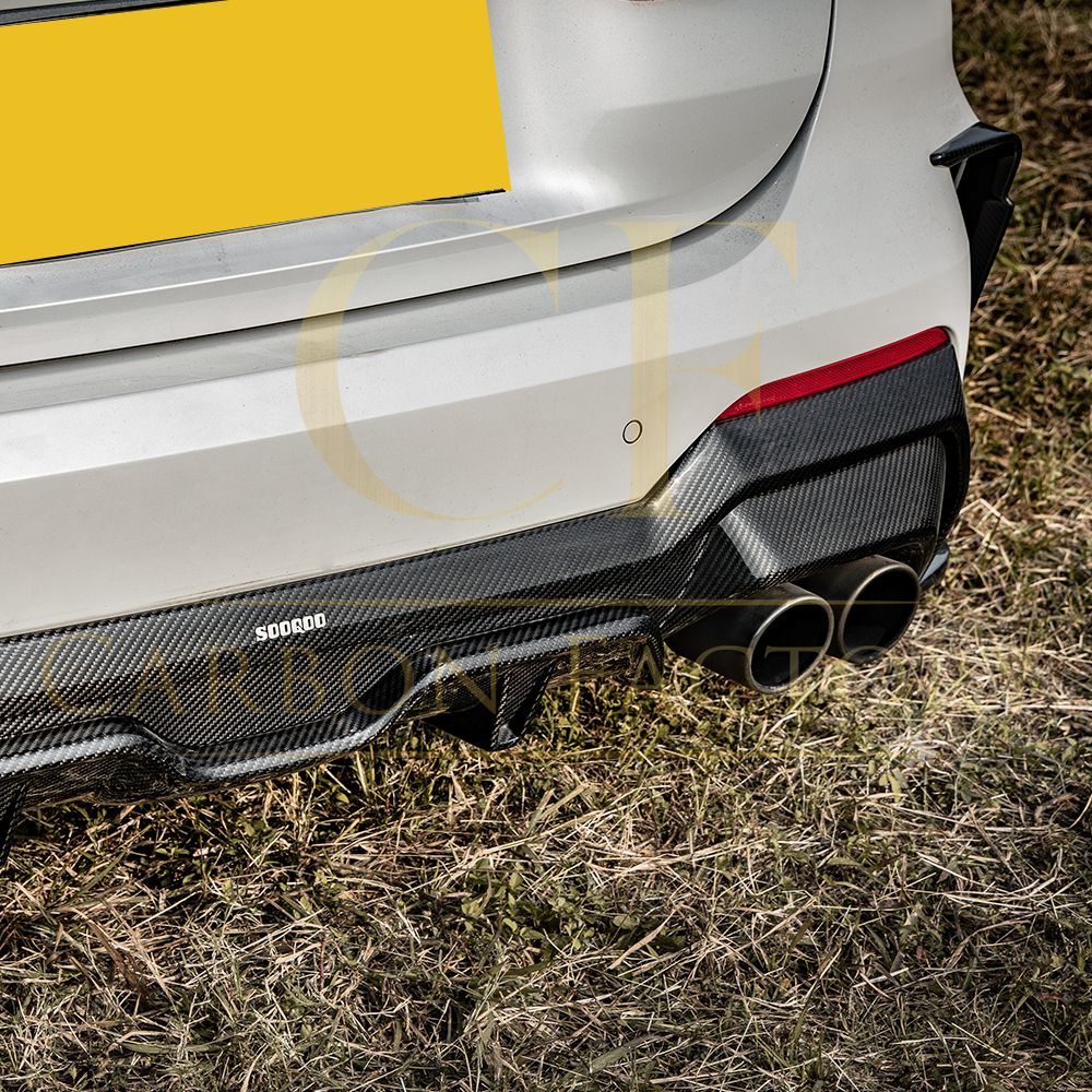 SQ Style Pre-Preg Carbon Fibre Rear Diffuser for BMW 4 Series G22 G23 20-Present-Carbon Factory