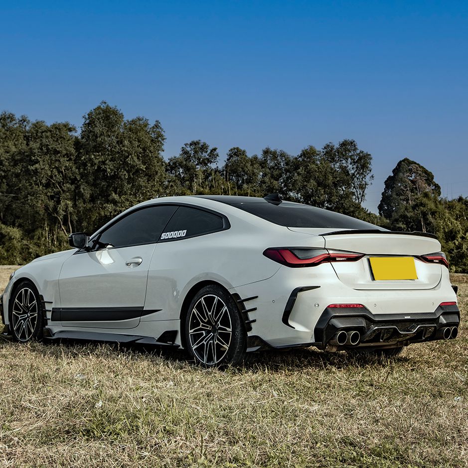 SQ Style Pre-Preg Carbon Fibre Rear Diffuser for BMW 4 Series G22 G23 20-Present-Carbon Factory