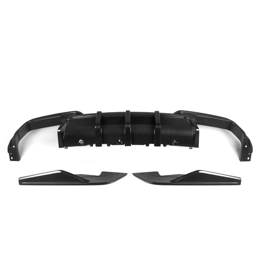 SQ Style Pre-Preg Carbon Fibre Rear Diffuser for BMW F91 F92 M8 Convertible & Coupe 20-Present-Carbon Factory