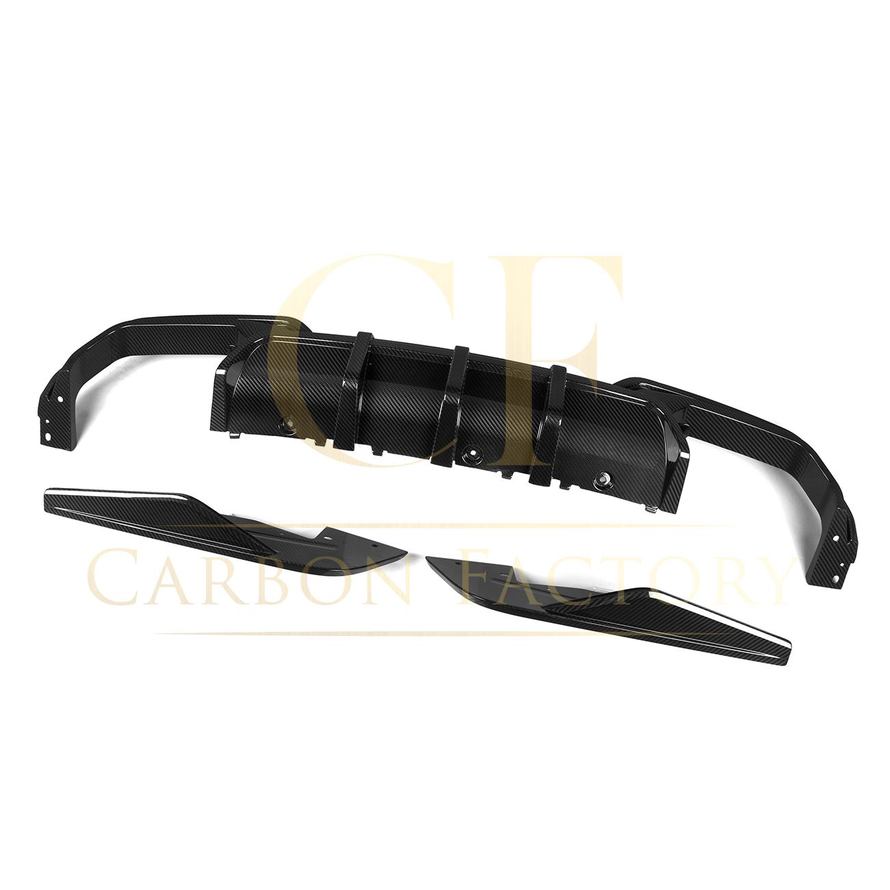 SQ Style Pre-Preg Carbon Fibre Rear Diffuser for BMW F93 M8 Gran Coupe 20-Present-Carbon Factory