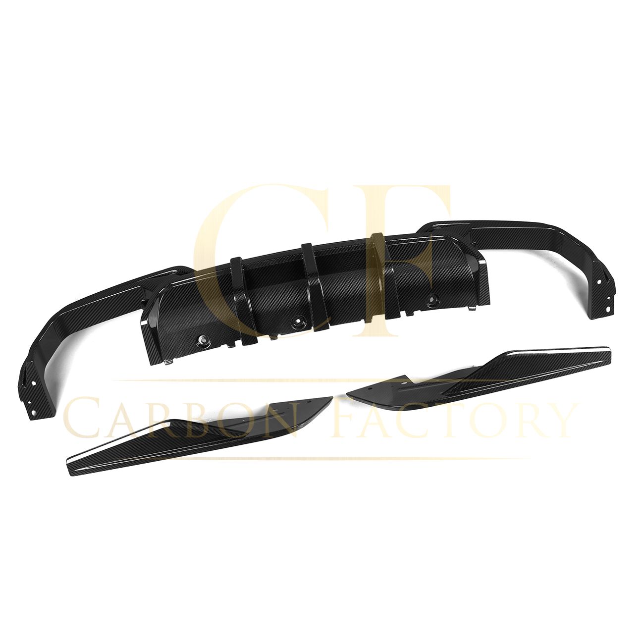SQ Style Pre-Preg Carbon Fibre Rear Diffuser for BMW F93 M8 Gran Coupe 20-Present-Carbon Factory