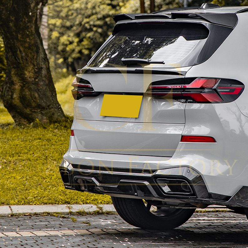 SQ Style Pre-Preg Carbon Fibre Rear Diffuser for BMW G05 X5 LCI 23-25-Carbon Factory
