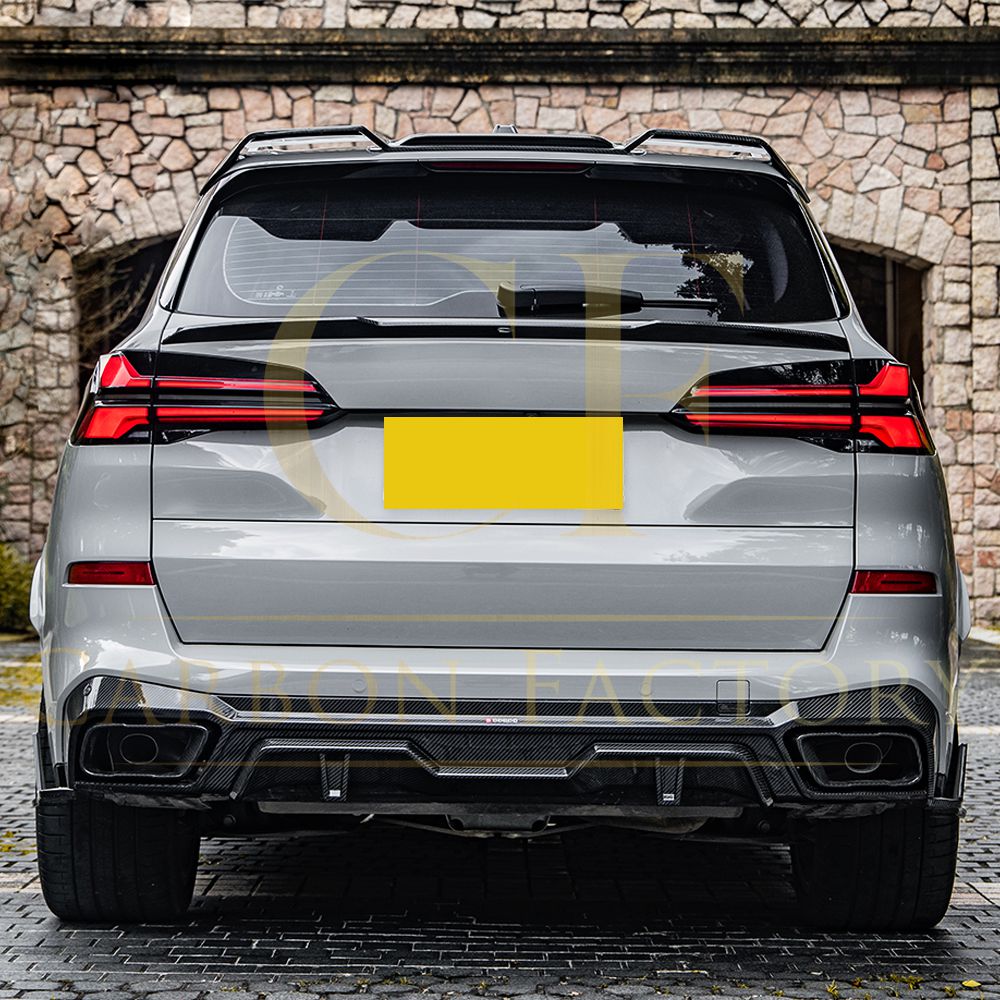 SQ Style Pre-Preg Carbon Fibre Rear Diffuser for BMW G05 X5 LCI 23-25-Carbon Factory