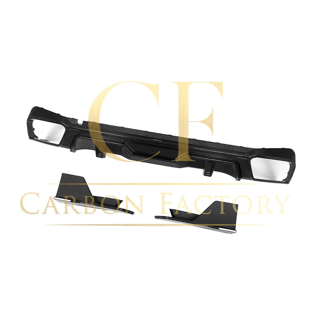 SQ Style Pre-Preg Carbon Fibre Rear Diffuser for BMW G05 X5 LCI 23-25-Carbon Factory