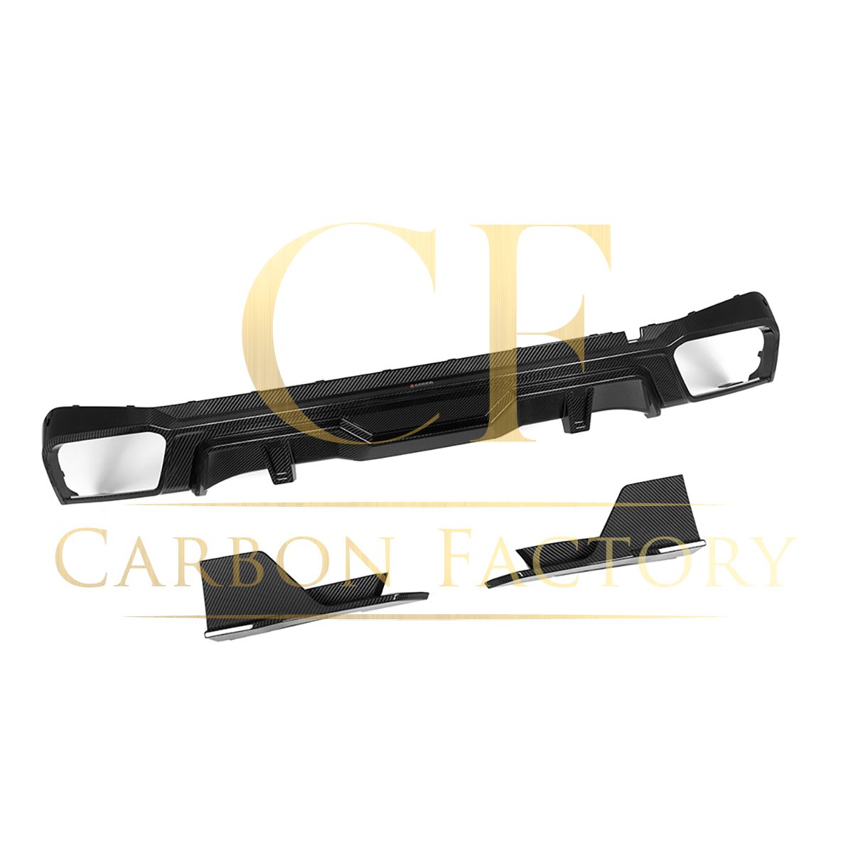 SQ Style Pre-Preg Carbon Fibre Rear Diffuser for BMW G05 X5 LCI 23-25-Carbon Factory