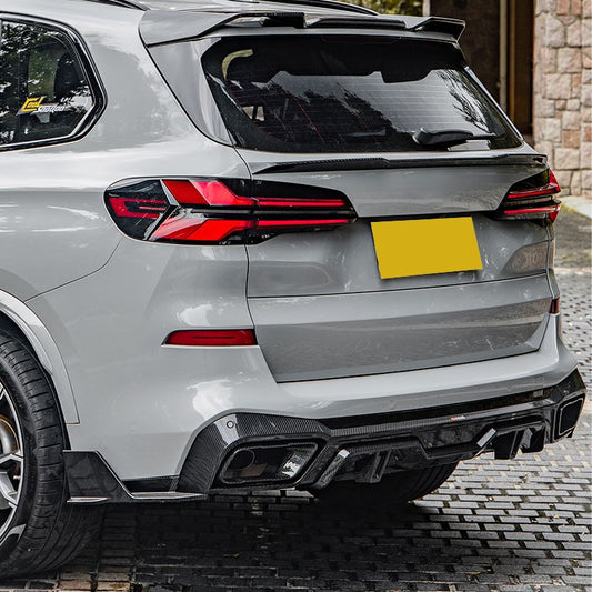 SQ Style Pre-Preg Carbon Fibre Rear Diffuser for BMW G05 X5 LCI 23-25-Carbon Factory
