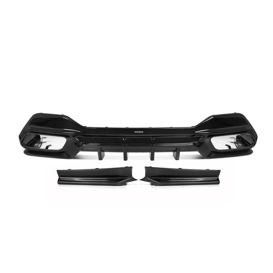 SQ Style Pre-Preg Carbon Fibre Rear Diffuser for BMW G16 8 Series 20-Present-Carbon Factory