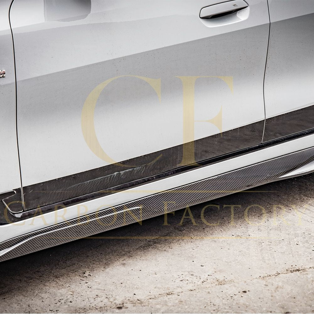 SQ Style Pre-Preg Carbon Fibre Side Skirt for BMW G26 4 Series Gran Coupe 21-24-Carbon Factory