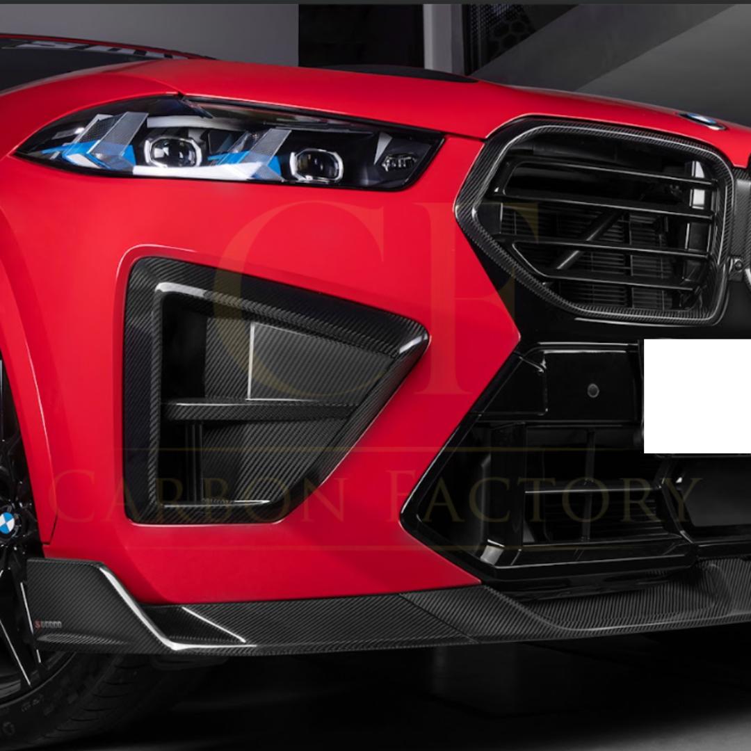 SQ Style Pre-preg Carbon Fibre Front Splitter for BMW F96 LCI X6M 24-Present-Carbon Factory