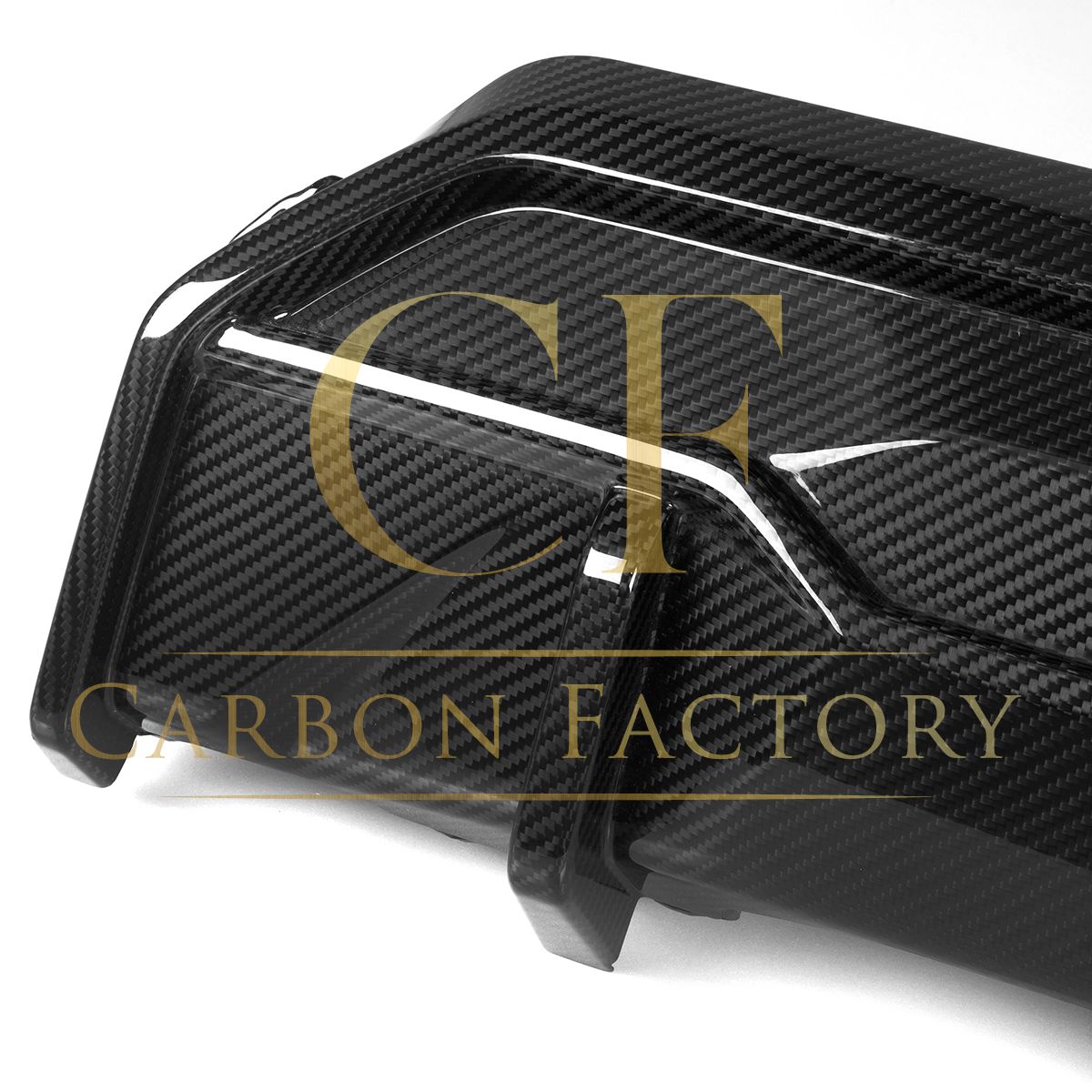 SQ Style with LED Pre-Preg Carbon Fibre Rear Diffuser for BMW 2 Series G42 Coupe 21-Present-Carbon Factory