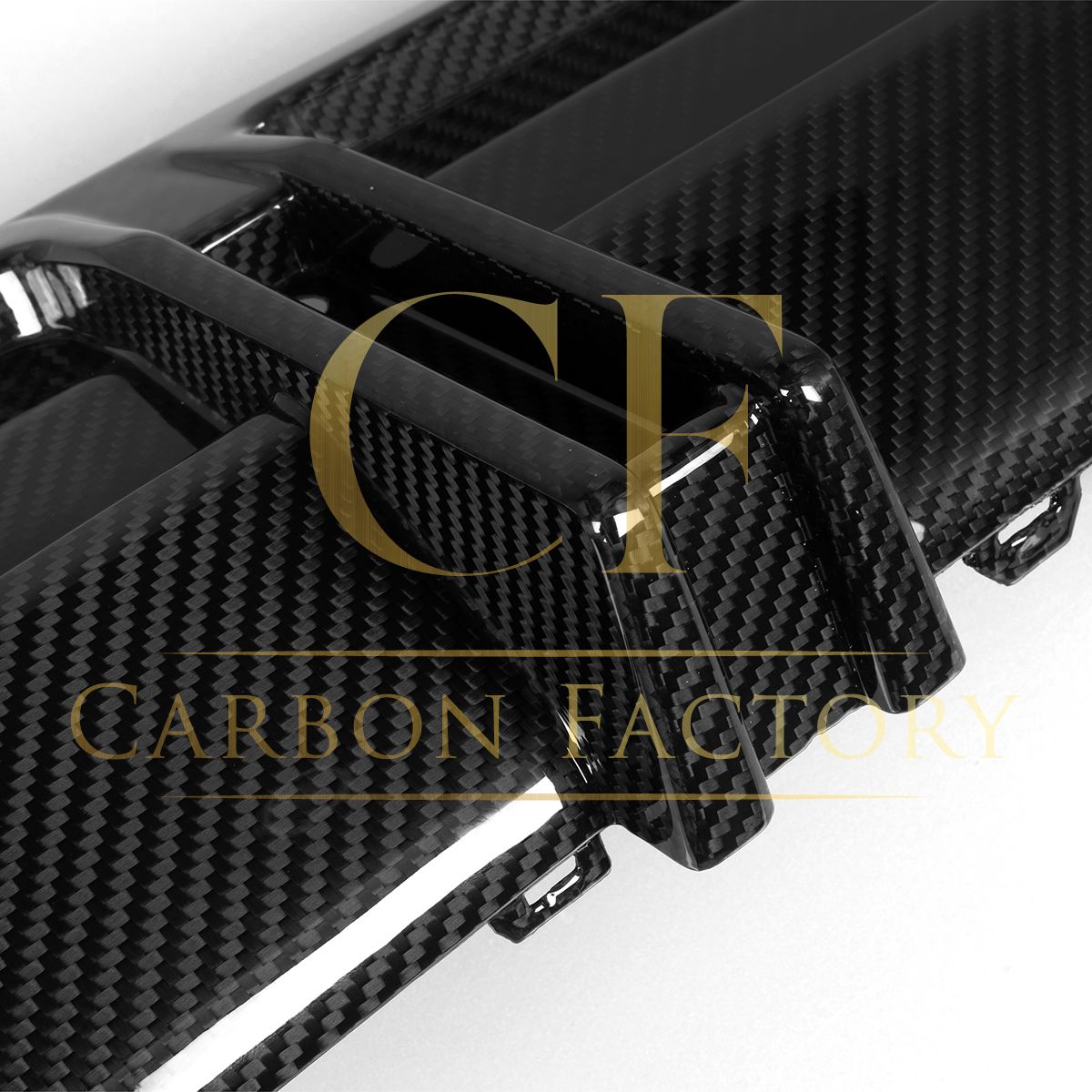SQ Style with LED Pre-Preg Carbon Fibre Rear Diffuser for BMW 2 Series G42 Coupe 21-Present-Carbon Factory
